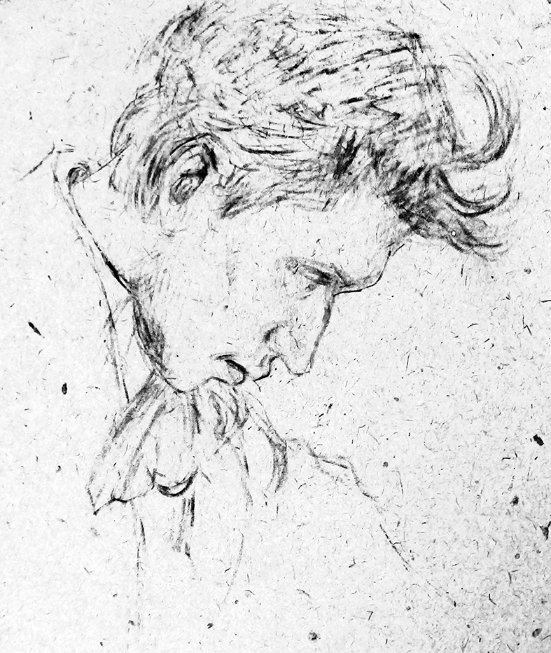 Kārlis Martinovskis Jāņa Jaunsudrabiņa zīmējumā. LNB
Reto grāmatu un rokrakstu 
lasītavas krājums. Albums.