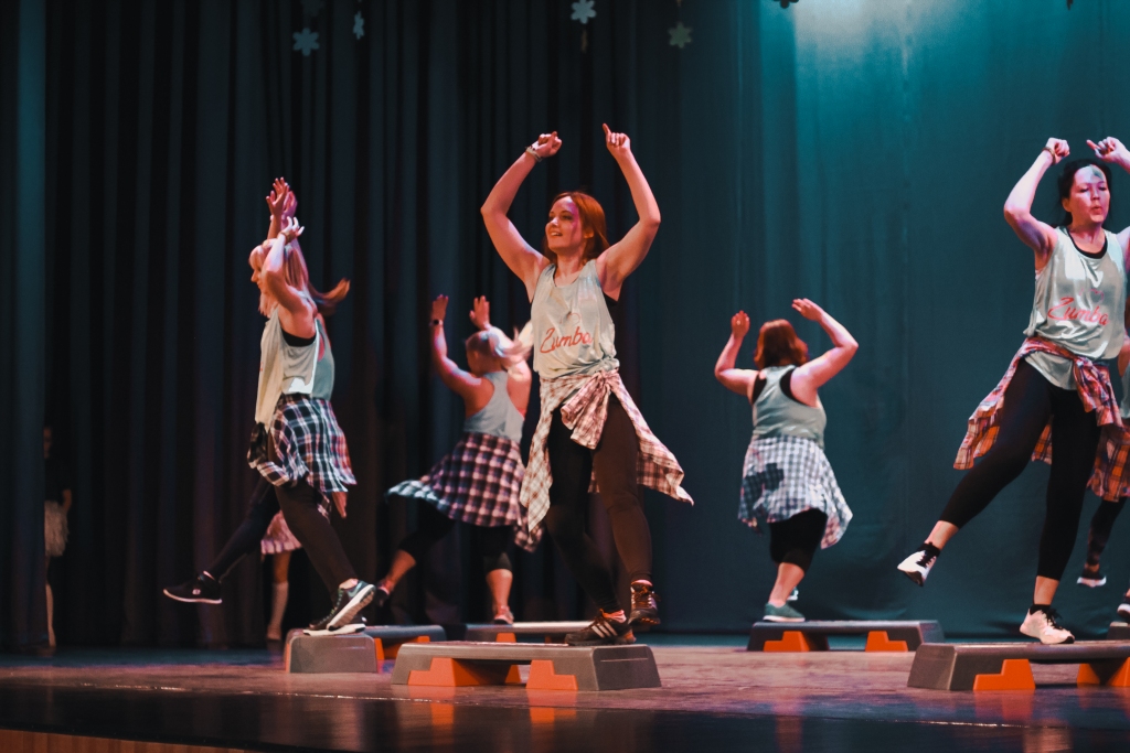 Vislielākās skatīvāju ovācijas izpelnījās zumbas treniņgrupas “Kustību karuselis” priekšnesums.
Autors: Kārlis Ieviņš