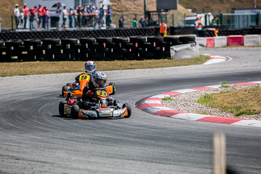 ProKart kausa izcīņas 2. posmā aizkrauklietis Kārlis Bricis (ar 33. numuru) izcīnīja augsto 3. vietu.
Autors: Mārtiņš Jankovskis