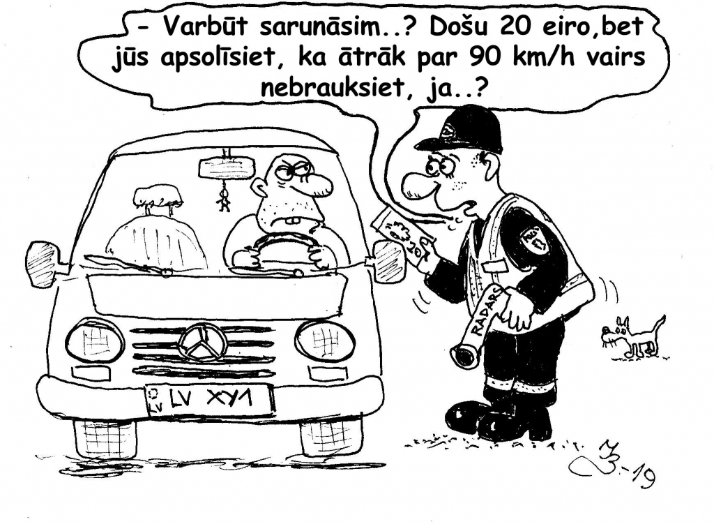 Induļa Bukas karikatūra