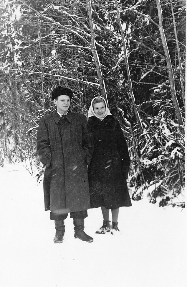 Pirmais foto kopā ar Olgu 1959. gadā Vesetā.