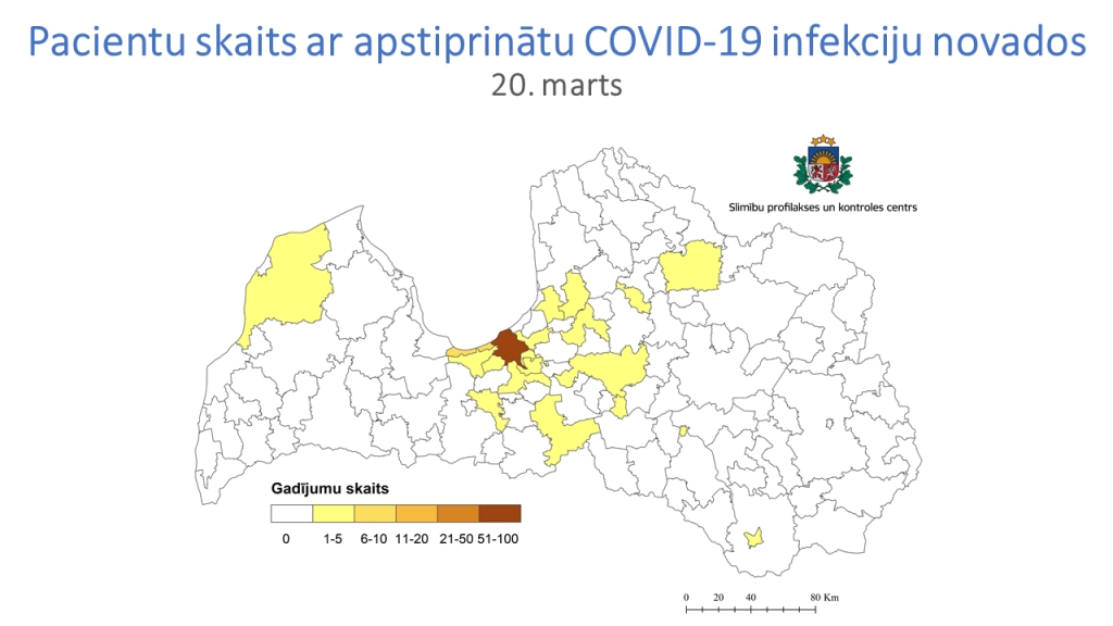 Situācija piektdien, 20. martā.