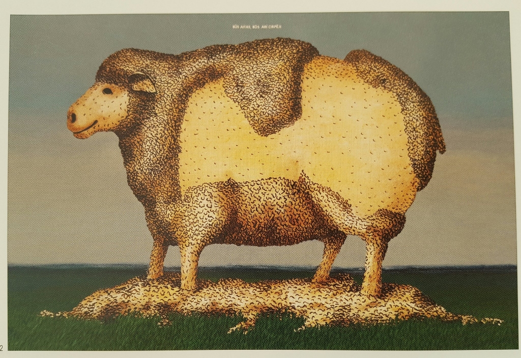 Būs aitas, būs arī cirpēji. - Jānis Asaris, plakāts. 1986
