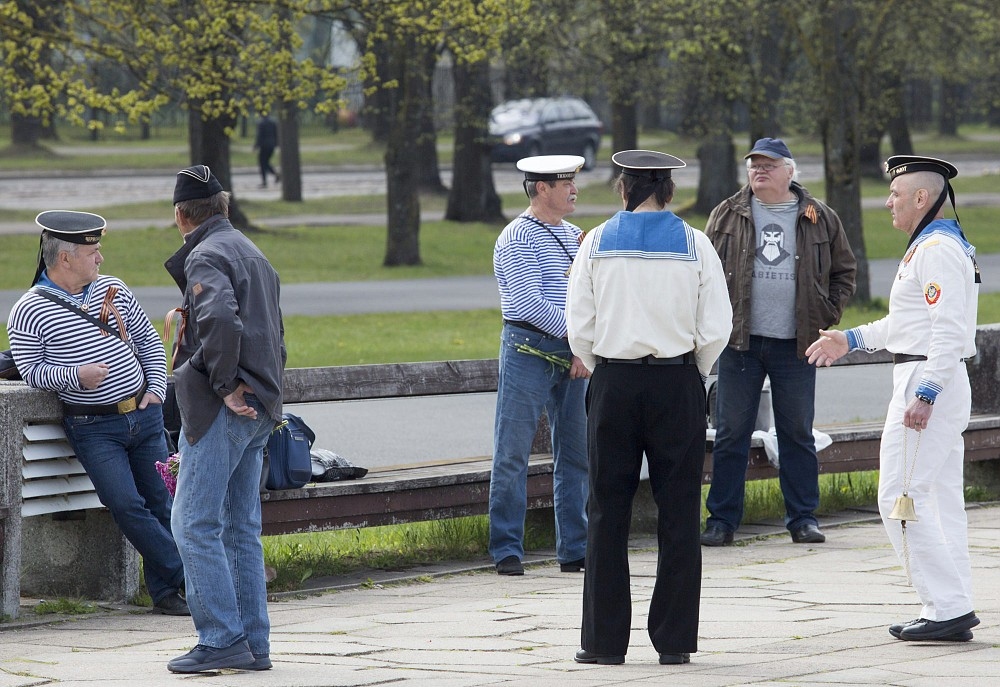 9.maijs pie Uzvaras pieminekļa Rīgā.
Autors: Leta
