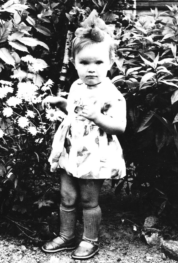 Bērnībā. “Varētu būt divus gadus veca,” saka jubilāre.
Autors: no personīgā albuma