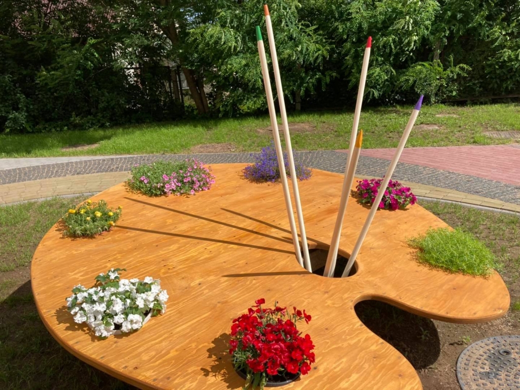 Pagalms kā mākslas darbs.
Autors: no Skrīveru Mūzikas un mākslas skolas