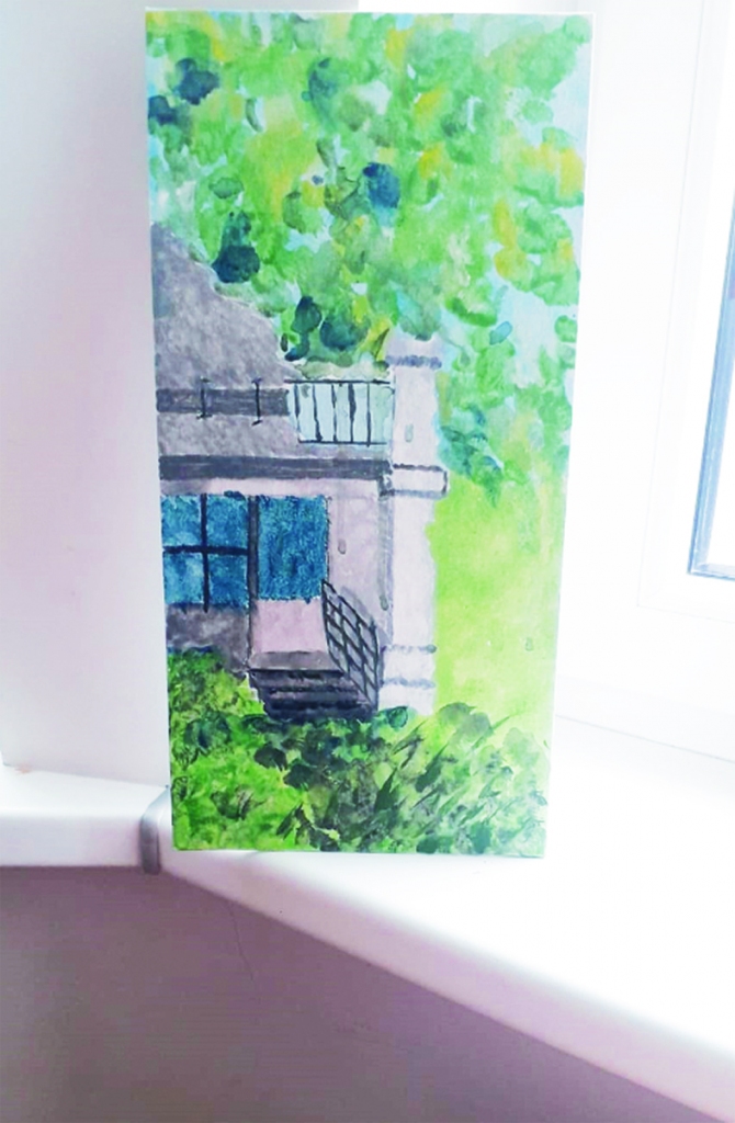 Fragments no ēkas “Pavasari” Dzintras Muižnieces skatījumā.
Autors: no dienas aprūpes centra