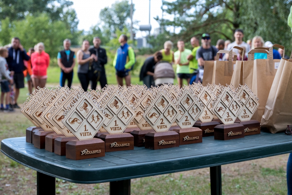PIEMIŅAI — balva uzvarētājiem.
Autors: no Jēkabpils sporta centra