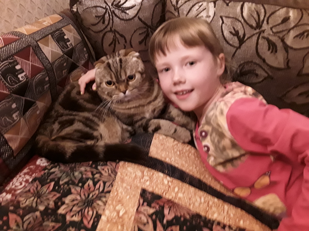 Beidzot draugi —  Lienīte un Runcis Timis.
Autors: no personīgā albuma