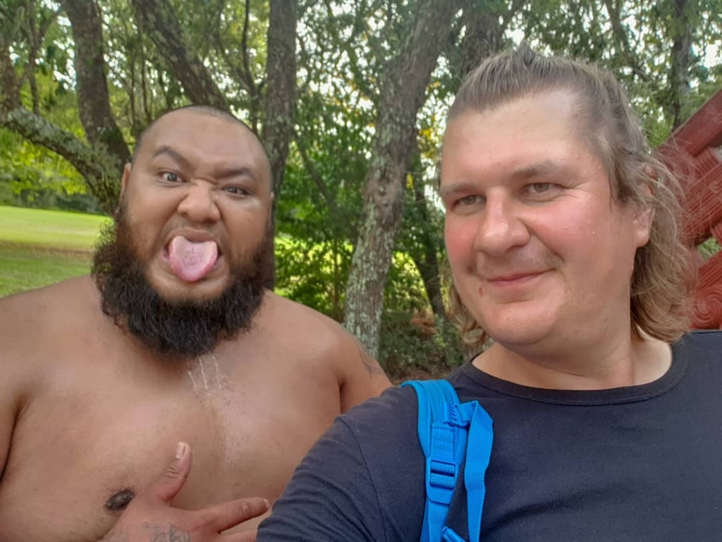 Ar maoru cilts vadoni. No ceļojuma caur Jaunzēlandi.
Autors: no Žiga albuma