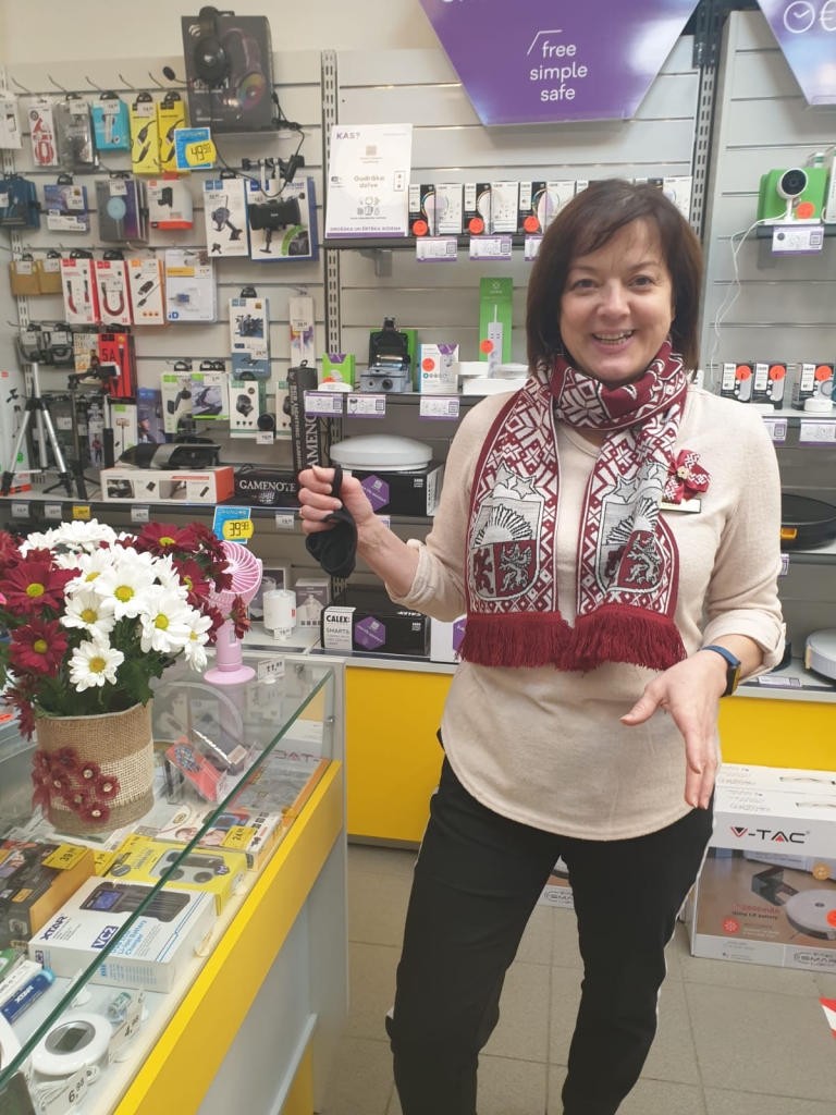 Vienmēr smaidīgA. Aizkraukliete Olita Vintere savā darbavietā.
Autors: no personīgā albuma