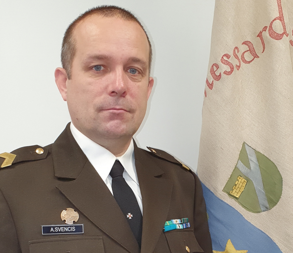 Andris Svencis, Zemessardzes 55. kājnieku bataljona 2. rotas virsseržants