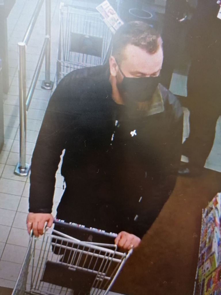 Policija meklē vīrieti.