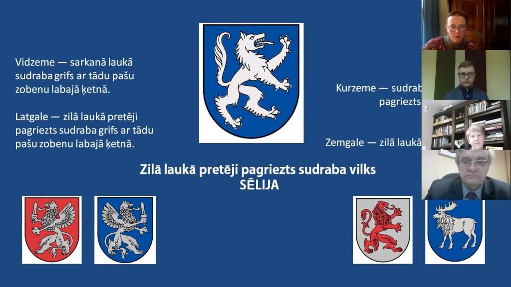 Viens no sabiedriskajā apspriedē par Sēlijas ģerboni piedāvātajiem variantiem — vilks.