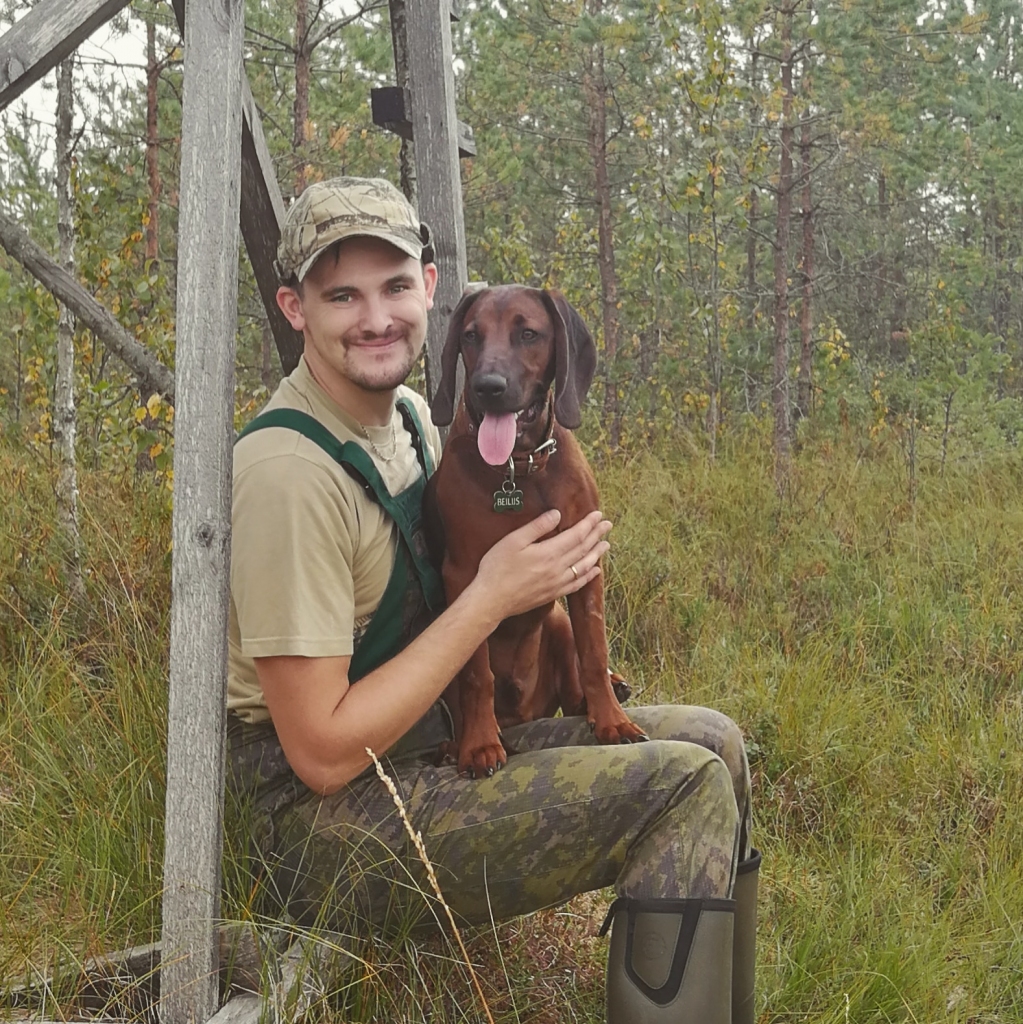 Jaunjelgavietis Edgars Stikuts ar uzticamo draugu Beiliju.
Autors: no personīgā albuma