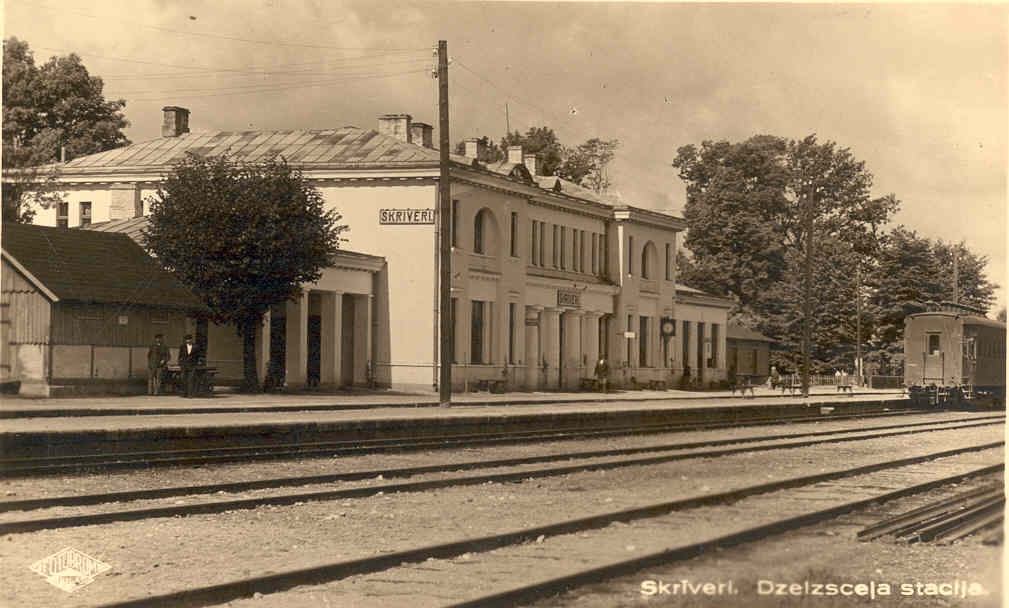 Skrīveru dzelzceļa stacija 30. gados.
Autors: no Māra Loca kolekcijas
