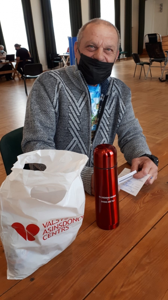 Mihails Gorovojs asinis ziedoja jau 120. reizi.
Autors: no Latvijas Sarkanā Krusta  Viduslatvijas komitejas Kokneses nodaļas