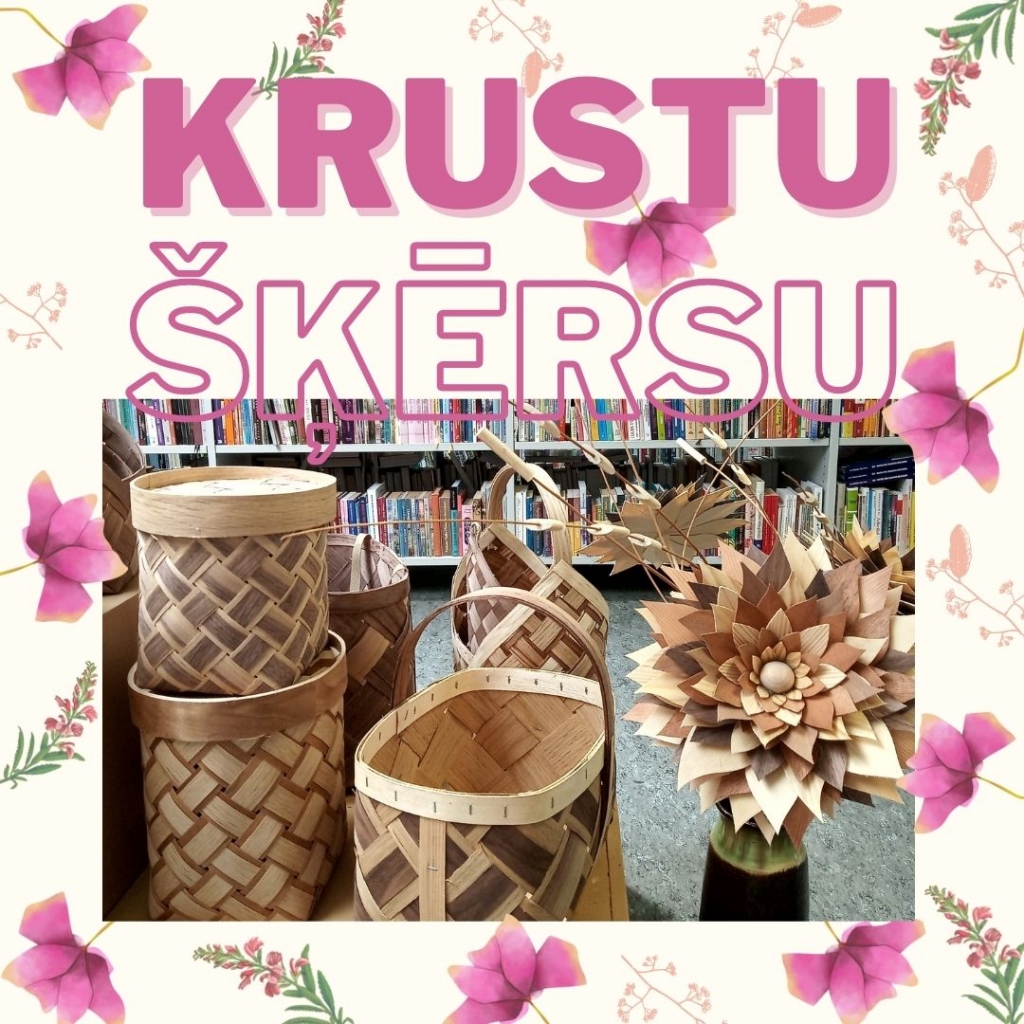 Aizkraukles pilsētas bibliotēkas otrajā stāvā apskatāma aizkrauklietes Ingas Kļavas skalu un tāšu pinumu izstāde “Krustu šķērsu”. Grozi, groziņi, somas un ziedi un vēl daudz skaistu lietu no dažādas koksnes skaliem ir laba dāvana gan sev, gan citiem! Izstāde būs apskatāma līdz augusta beigām.
Autors: no “Facebook” bibliotēkas lapas