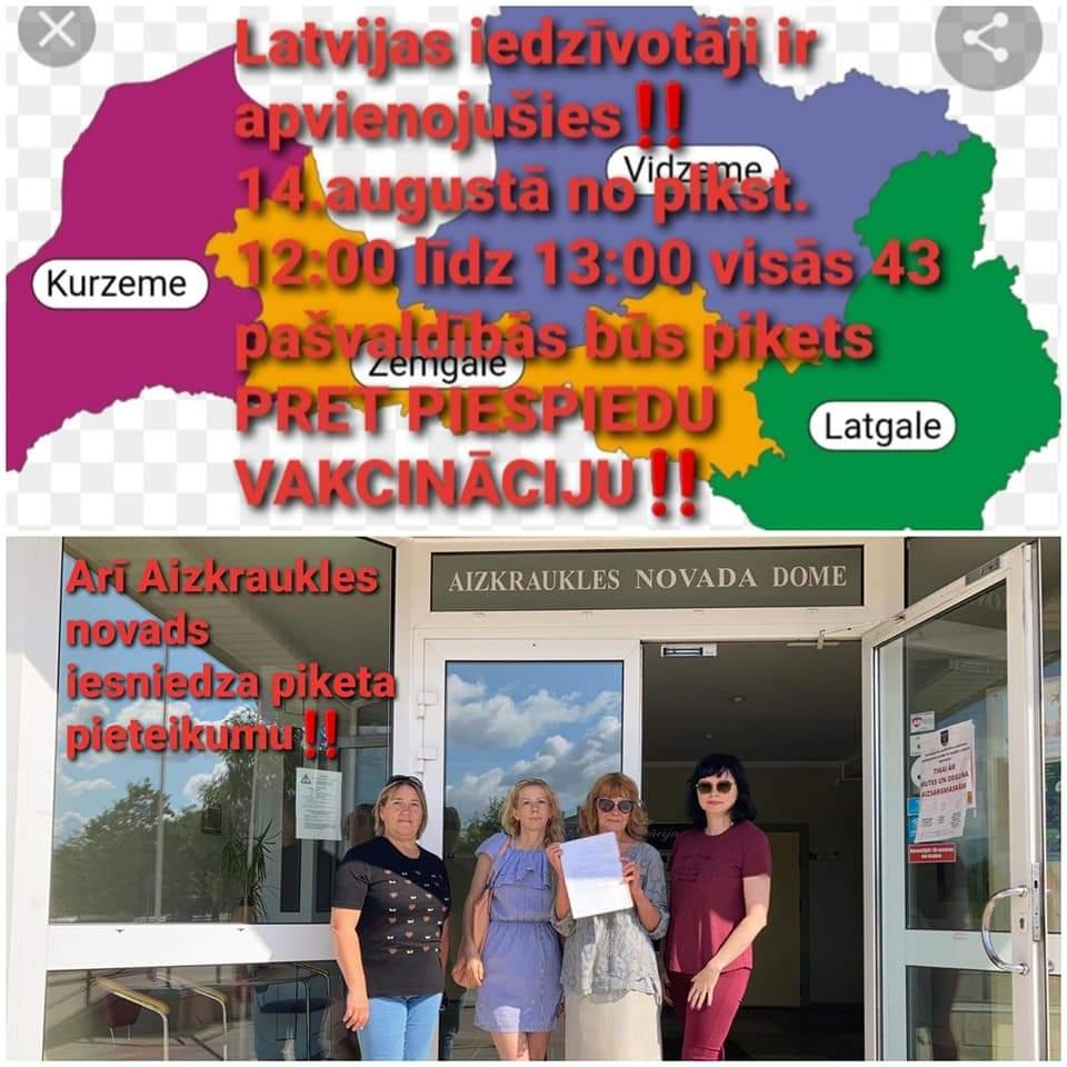Pikets notiks arī Aizkrauklē.
Autors: no Facebook