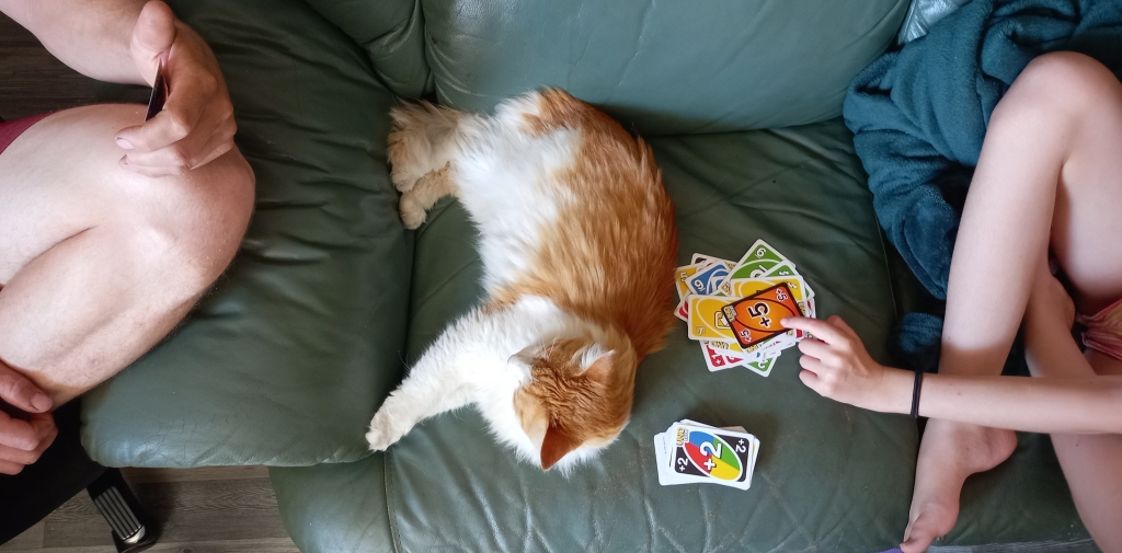 LABĀKĀ IZKLAIDE. “Kas gan karstās vasaras dienās var būt labāks par uno spēli!” — pārliecināts Rižiks.
Autors: Rita Berķe