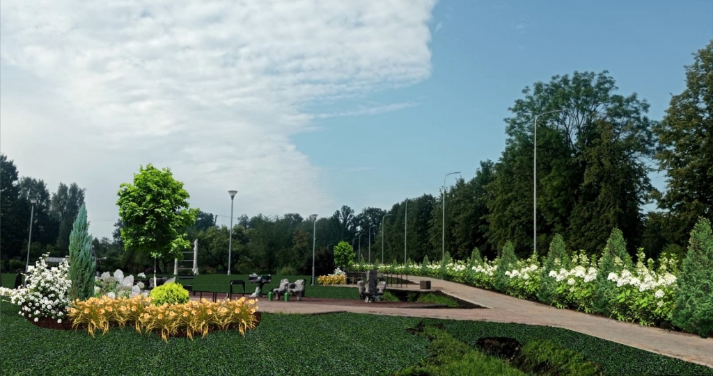 Nākotnes vīzija. Viens no Jaunjelgavas dārznieces izstrādātajiem Magdalēnas ielas apzaļumošanas maketiem.
Autors: no Jaunjelgavas apvienības pārvaldes