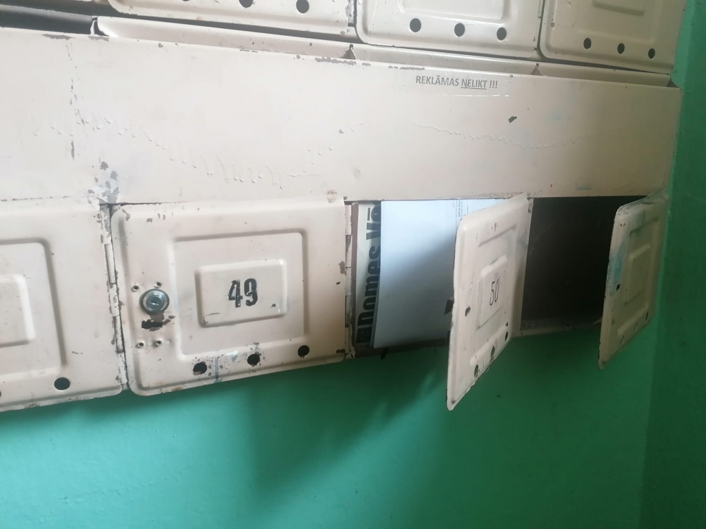 Aicina sakārtot pastkastītes. Par to funkcionalitāti un drošību ir atbildīgs katrs iedzīvotājs pats.