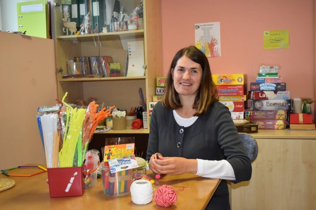 Ideju ir daudz. Daudzevas dienas centra bērniem un ģimenēm vadītāja Simona Pužule.