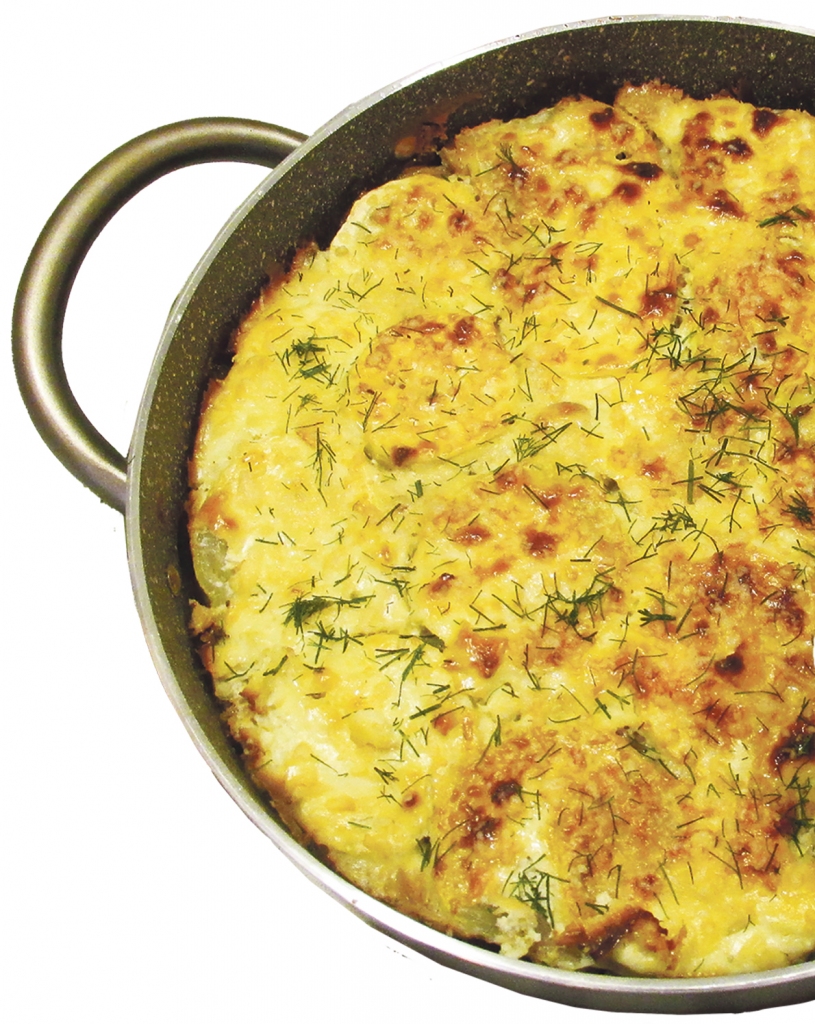 Kabaču sacepums ar sēnēm.