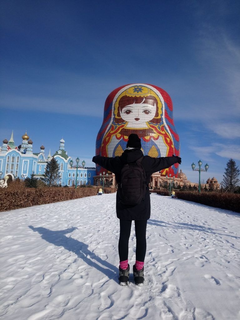 Pasaules lielākā matrjoška 30 metru augstumā.
Autors: no ceļotāju albuma