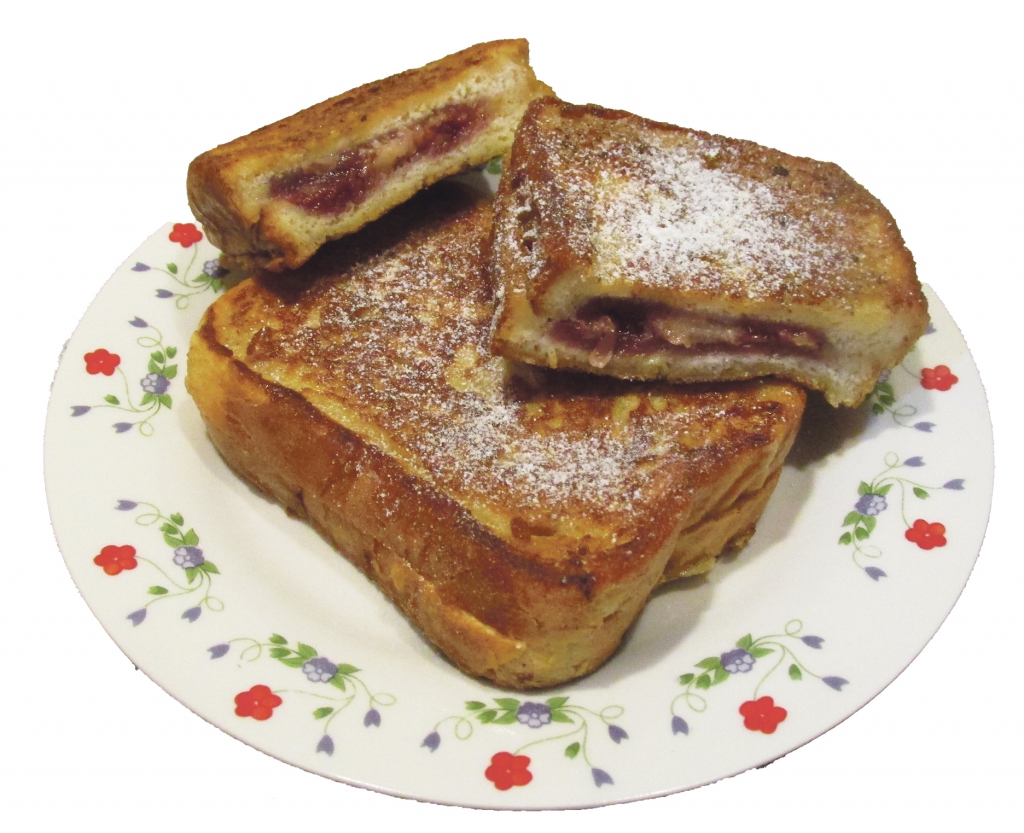 Ar sieru un aveņu ievārījumu pildītas maizītes.