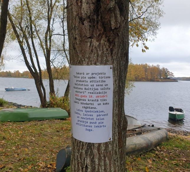 SĀKS DARBUS. Lielākā daļa laivu jau pārvietotas, atbrīvojot vietu piestātnes būvniecībai.
Autors: no Kokneses apvienības pārvaldes