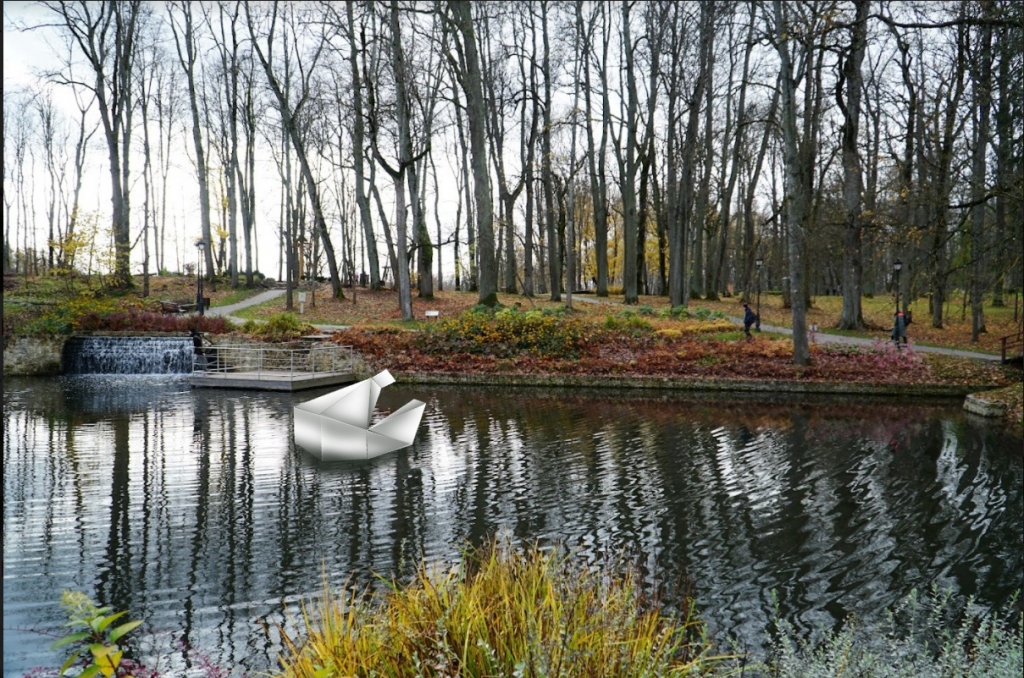 Sagataves darbi gaismas takai bija sākti jau rudenī. Pie ūdenskrituma vakaros būs redzama mirdzoša stilizēta sama galva.
Autors: no Jāņa Jansona albuma