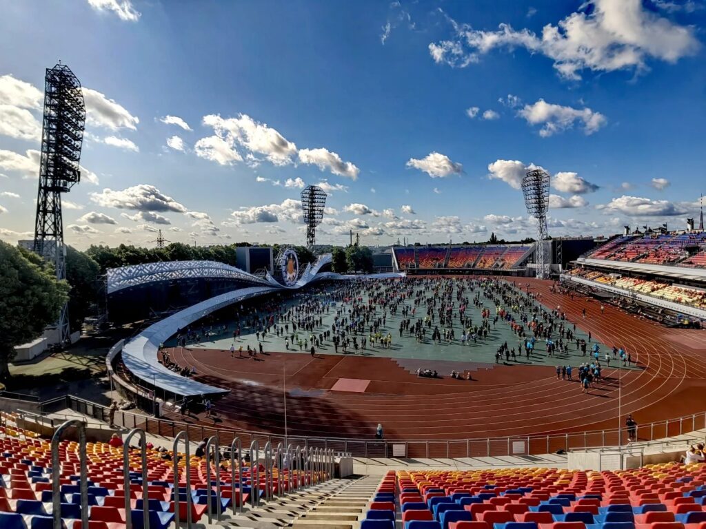 STADIONS “DAUGAVA”. Vieta, kurā satiekas visi dejotāji.
Gintas Grincēvičas foto